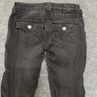 True Religion Skinny Jeans Womens Size 28 Black Flap Pocket Denim Slim Casual