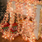 Artificial Sakura Flower Vine     180cm Silk Garland For Wedding   Home Decor