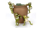  Resin Frog Planter Pot Hanger Decorations Frog Flower Pot Resin Creative 3d 