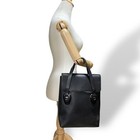 Gucci 4591 Business Bag Suede Leather Black Authentic Rare Genuine Vintage