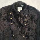 Vintage 1980s Crushed Velvet Jacket Women s 16 New Original Tags Steampunk