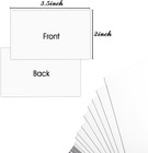 2 X 3 5 Blank White Business Cards  200 Pcs - Small Plain Cards For Crafting - D
