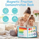 New Magnetic Fraction Demonstration Book  Magnetic Fraction Tiles   Fraction