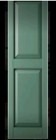 2 Panels Ekena Millwork Exterior Shutters -12 w X 55 h Forest Green Raised Panel