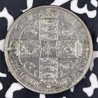 1885 Great Britain Victoria 1  gothic  Florin Lot jm1056 Silver 