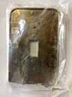 Vtg The Buckler Inc Ny 5th Ave Light Switch Plate Cover Metal Enamel Rose Floral