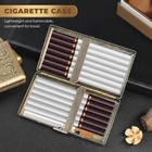 Vintage Cigarette Case Lighter For 100 s Retro Metal Holder Smoking Boxes Gifts