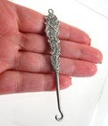 Vintage  925 Sterling Silver Button Hook Size 10 Ornate Handle 3 25 