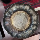 Vtg Barker Ellis Silver Plate Ornate Scalloped Edge Small Bowl Made In England 