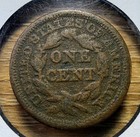 1846 Braided Hair Large Cent - Actual Coin Shown - Free Shipping Tracking Inv825