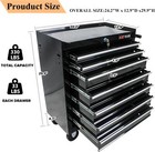 7-drawer Metal Rolling Tool Chest W  Wheels tool Storage Cabinet Lock Tool Cart