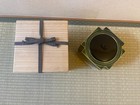 Hasegawa Seiho Oribe Mizusashi Cross Shaped Japanese Tea Ceremony Water Jar Box