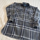 Vintage In Private Wool Flannel Men   s Size M Plaid Jacket Single Needle