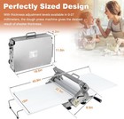     40 9  x15 5 commercial Folding Manual Stainless Steel Machine   Dough Sheeter