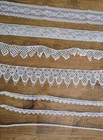 Lot Of 7 Neutral Color Lace Trim - Bulk - Sewing Crafts - Over 13 Yards In Total