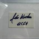 John Wooden Autograph Signed Cut Auto 3x5 Index Card Ucla Hof Psa dna Authentic