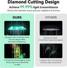 Hummingbird Solar Wind Chimes  Deep Tone Aluminum Tube Outdoor Garden Decor 37 