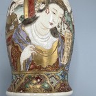 Rare  Japanese Meiji Satsuma Vase 8   