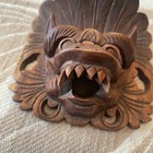 Vintage Hand Carved Balinese Barong Wall Mask Barong 4   x4    Approx 