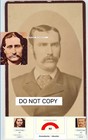 Wild Bill Hickok Cdv Card Photo Image  92  Face Recognition  Ex  Rare