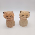 Vtg Plastic Kitten Cat Salt   Pepper Shakers  noise Maker Not Working 