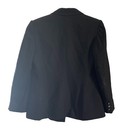 Vtg Jones New York Black Houndstooth Wool Blazer Sz 12 Made In Usa Preppy Jacket