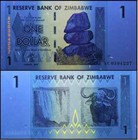          Zimbabwe 1 Dollar Banknote  2007  P-65  Circulated         