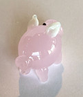 Ganz Miniature World Mini Glass Pink Pig Collectible Figurine 3 4  X 1 2 