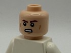Lego Minifigure Light Flesh Head Male Brown Eyebrows Cheek Lines Smile angry New