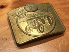 Vintage Limited Edition Gold Plated John Deere Model R Belt Buckle 4849 6000