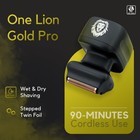 One Lion Gold King Of Shavers Electric Face Shaver