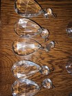 Lot Of 10 Vintage Crystal Chandelier Teardrop Prisms 2-piece Hanging Glass Parts