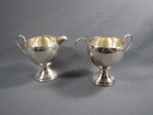 Psco  172 173 Sterling Silver Cream And Sugar Set 264 Grams Weighted