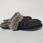 Ugg Scuffette Ii Women s Black Fur Slippers 5661 Shoe Size 8