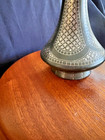 Antique Bidri Work Bidriware Silver Inlaid  Vase Bidar 5 7 8  Bahamani Sultans