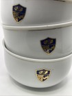 Vintage Western Airlines Service China   Abco Tableware Chowder Bowls Set Of 3