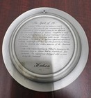 Vintage Hudson Pewter 6  Commemorative Plate  the Spirit Of  76  America
