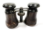 Chevalier Paris Antique Leather Wrapped Opera Glasses Binoculars  please Read 