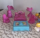 Lot Of 21 Fisher-price Little People Disney Princess Characters Items Furniture