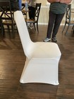 Spandex Chair Arched flat Covers Party Banquet White Polyester 30 For  35