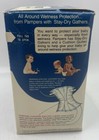 New Vintage 1981 Pampers Overnight Stay-dry Gathers 12 Fitted Disposable Diapers