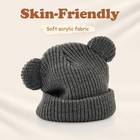 Toddler Boy Winter Hat Baby Knit Beanie Girl Warm Kid Bear Ear Beanies Cap