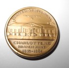 1962 Charlotte North Carolina Us Mint Coin World Silver Medal Token Art With Box