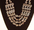 Black-tone 20  Statement   Rhinestones Necklace Earring Set Fashion Jewelry Jxac