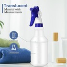Zubebe 24 Pack 32 Oz Blue Plastic Spray Bottles With Clear Scale