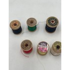 Vintage Wooden Thread Spools Lot 10 Pc Coats   Clark Star Talon Multi Good Mixed