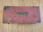 Gilbert Erector Set 192o s Wood Box With Metal Tray And Cardboard Inserts 