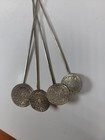 Unknown Myian Calendar Set Of 4 Sterling Drinking Straws By T V E Mexico