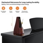 Mechanical Metronome For Guitar  Piano   Violin  40-208 Bpm With 4 Beat Modes   