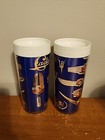 Set Of 2 Vintage Cadillac Car Themed Thermo-serv Insulated Tumblers - American 